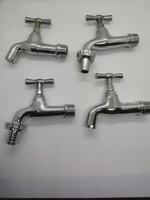 Mitigeur de lavabo mural chromé monocommande pour eau froide, robinet de lavabo à levier unique pour salle de bain