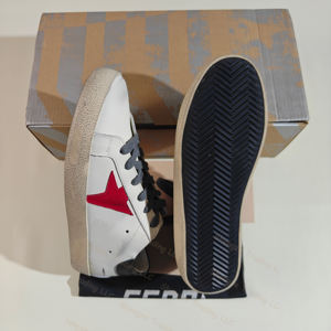 Zapatos Deportivos Planos de Cuero Desgastado con Estrellas Retro Unisex GGBD de Alta Calidad, Otoño Invierno, Estrella de Cinco Puntas, Venta de Fábrica - Product Image 3