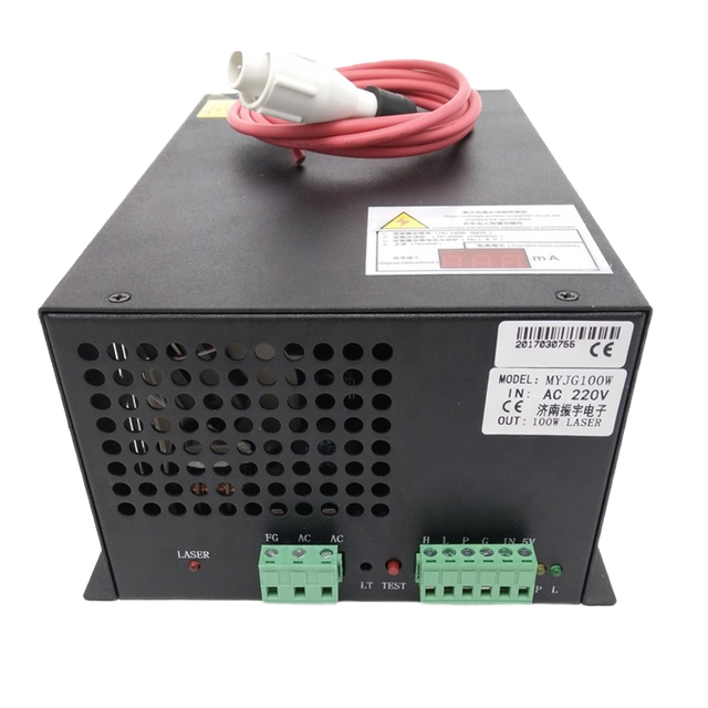 100W-X MYJG100W-Y 100W High Power CO2 Laser Power Supply LED Display for 90W-100W Laser Tubes 1064nm New Condition