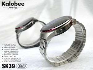 Black Watch4 Dial-Up Smartwatch uomo <span class=keywords><strong>Pro</strong></span> Max Wireless orologi regalo Set SK39 Plus <span class=keywords><strong>Watch</strong></span> <span class=keywords><strong>4</strong></span> Smart Kalobee - Product Image 4