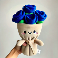 Baru disesuaikan indah bunga mawar mainan mewah untuk anak perempuan kustom boneka lembut mainan buket