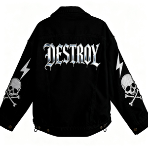 Vente en gros d'usine, veste bomber en polyester imperméable écologique personnalisée pour l'hiver 2026, streetwear pour hommes, hip-hop, service OEM - Product Image 2
