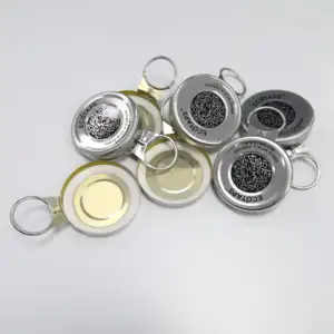 Factory Sale Ring Pull Bottle Caps Easy Open Lids Spill Proof Aluminium Closure For Bottle Wine Beer Beverage