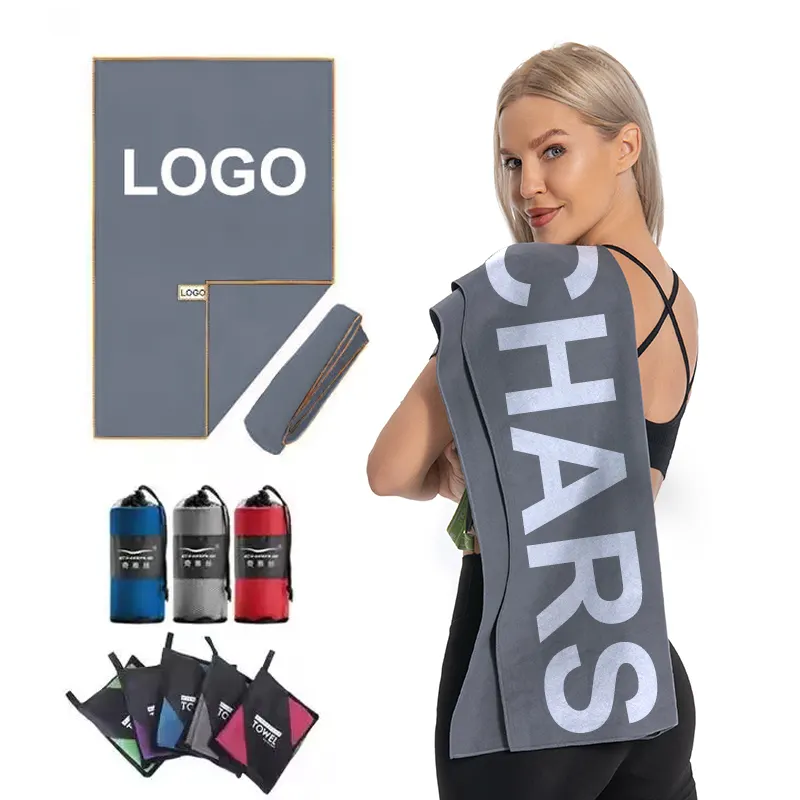 High Quality Custom Logo Microfiber Sports Golf Fitness Outdoor Sports Sweat Towel Absorbent Quick Drying Microfiber Towel