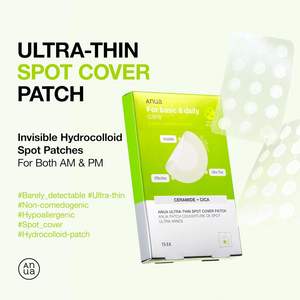 Parche ultrafino Anua para cubrir imperfecciones de 0.25 mm, parche invisible de hidrocoloide para el acné, para piel sensible del rostro, con ceramida y Cica. - Product Image 2