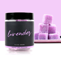 Baume corporel exfoliant naturel et biologique à la lavande, avec particules givrées, anti-oxydant, marque privée OEM 2022