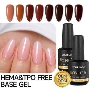 Gel de base en caoutchouc 15 ml à forte adhérence anti-décollement, service OEM ODM personnalisé pour votre marque – Meilleures ventes - Product Image 1