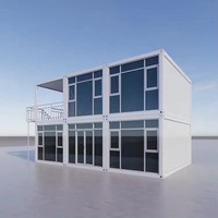 Conteneur pliable en acier de 40 pieds de haute qualité à 2 étages pour entrepôt – Design moderne de luxe, écologique et respirant