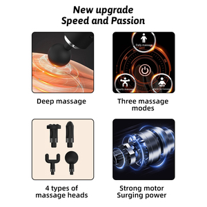 <span class=keywords><strong>Pistolet</strong></span> <span class=keywords><strong>de</strong></span> <span class=keywords><strong>massage</strong></span> sans fil à percussion pour tissus profonds, modèle 2026, avec 4 têtes <span class=keywords><strong>de</strong></span> <span class=keywords><strong>massage</strong></span>, rechargeable, pour thérapie par ondes <span class=keywords><strong>de</strong></span> <span class=keywords><strong>choc</strong></span> myofasciales et musculaires - Product Image 5