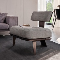 Chaise canapé simple design rétro scandinave en métal et acier inoxydable de luxe pour petites familles avec rembourrage éponge