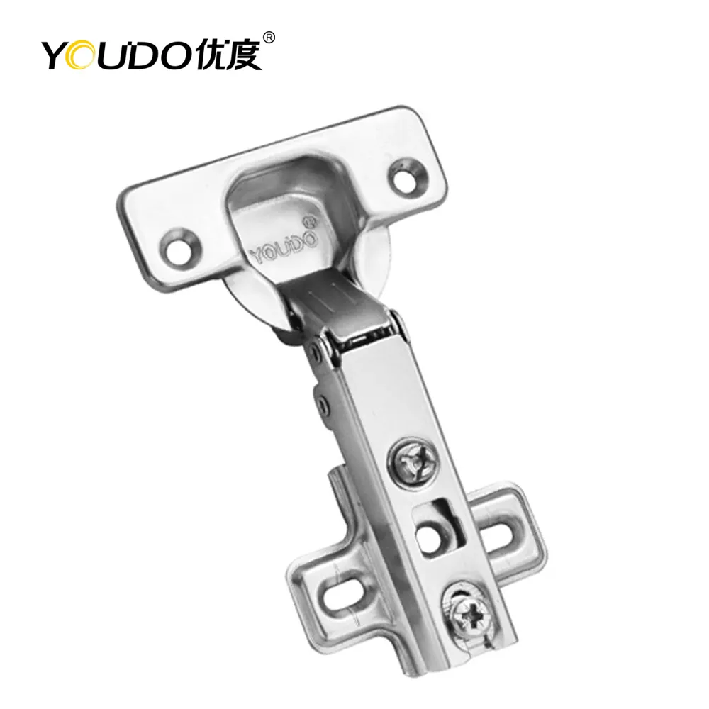 YOUDO Furniture Fittings Cabinet Two Way Spring Hinge Cupboard Concealed Closet Cabinet Kitchen Hinge
