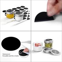 FOURBRAQUAGE. Pot en verre cylindrique moderne de 100 ml (4 oz) pour caviar de diamant, scellé, durable, multifonctionnel, pour injection et stockage alimentaire en cuisine