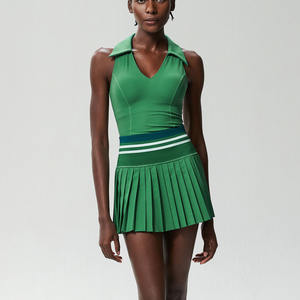 Yiyi ชุดกระโปรงเทนนิสขนาดพิเศษพร้อมกระเป๋า, ชุดออกกำลังกายแห้งเร็วสำหรับผู้หญิงชุดตีกอล์ฟ2ชิ้นพร้อมกางเกงขาสั้น - Product Image 5