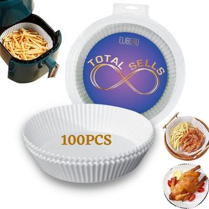 High Quality Non-Stick <b>airfryer</b> <b>Paper</b> Round Disposable Air Fryer Parchment <b>Paper</b> Liners for Baking Roasting Microwave - Product Image 3