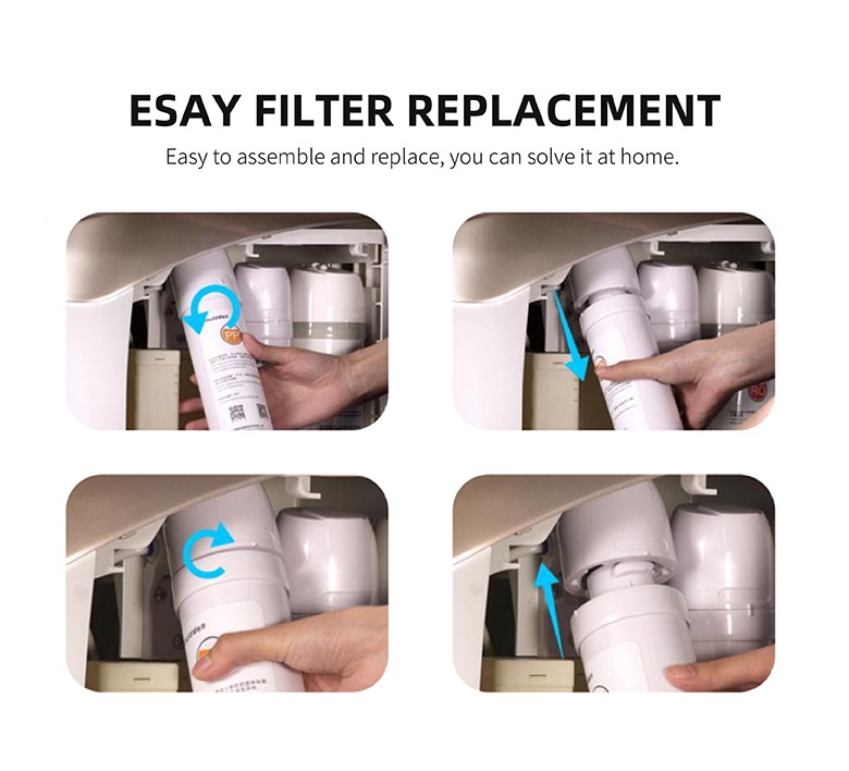 Filterpur desktop UV electric instant hot cold water filter dispenser price