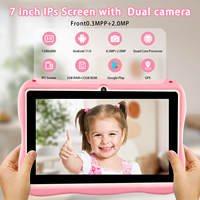 Mini ordinateur portable tablette 7 pouces Tablette Android la moins chère avec étui de protection mignon