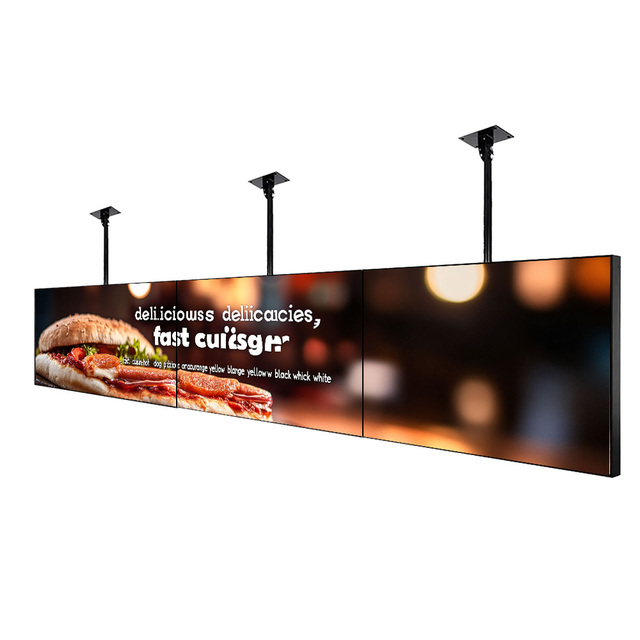 32 43 55 Inch Android Media Player with Touch Order Screen for Interactive Restaurant Menu Boards for Indoor Use LCD Display