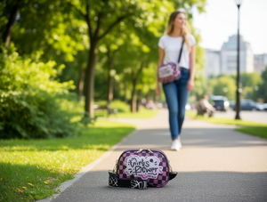 Borsa a tracolla rigida da donna con stampa di orsi, per uso quotidiano, adatta a tutte le stagioni - Product Image 2