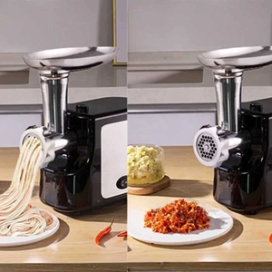 Электрическая мясорубка для дома из нержавеющей стали, многофункциональная, <span class=keywords><strong>2</strong></span> скорости, с функцией приготовления колбас, измельчитель мяса, кухонный комбайн, слайсер, бытовая техника - Product Image 2
