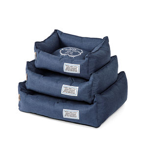 เตียงสุนัขเลี้ยงแมวที่อบอุ่นนุ่มมีสีสันขนาดใหญ่ยกสูงกันน้ำซักได้ยกสูง - Product Image 4