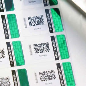 <span class=keywords><strong>Etichette</strong></span> <span class=keywords><strong>Adesive</strong></span> Personalizzate con Codice QR Grattabile per Tracciabilità, su Carta Patinata/Carta Sintetica, per Imballaggi - Product Image 4