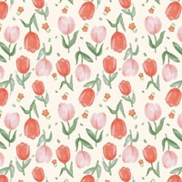Eleganter Bio-Stil Hot Sale Tulip Flower Design Bequemes Gefühl Baumwoll stoff Schöne Farben für Frauen Kinder Kleid Stoff