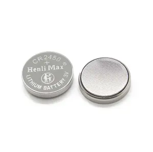 Henli Max CR2450 600mAh 3.0V Primary Lithium Button Cell Electronic Shelf Label CR2025/CR2032/CR2430/CR2477 Remote Control