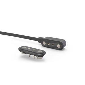 أبيض أو أسود يمكن ارتداؤه 2 دبوس شاحن دبوس بوجو مغناطيسي دبوس بوجو موصل مغناطيسي للارتداء الذكي - Product Image 2