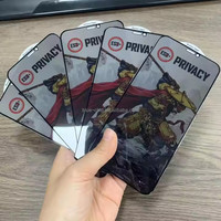 0.33Mm Portable Feuille Transparent Film Anti Peek Confidentialité Anti Espion Trempé Verre Trempé Og Mobile Protecteur D'écran pour Tenco