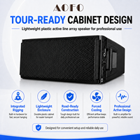 AOFO HDL-30A Altavoz Profesional de Línea Activa, Sistema de Sonido PA con Doble Imán de Ferrita de 10 Pulgadas, 2200W, Portátil