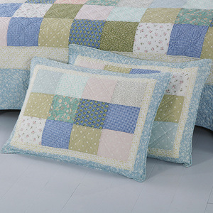 Sang trọng bán buôn ưa thích chần lót Muslin tấm ga trải giường Cover Set chắp vá Duvet bedspread Set sang trọng thoải mái bedding Set - Product Image 4