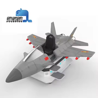 Cabina de simulador de Vuelo interior realista con juego en línea 9D VR con metal y plástico para experiencia de vuelo de avión para adultos