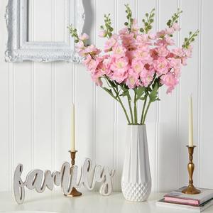 <b>Artificial</b> Silk Single Hyacinth Violet Larkspur <b>Flower</b> for Floral <b>Arrangement</b> Home Hotel Wedding Decoration - Product Image 3
