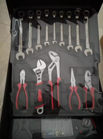 Coffret d'outils en aluminium Kraft d'Allemagne, 186 pièces, avec chariot à roulettes