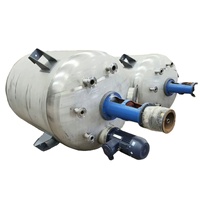 Cuve de réaction automatique sous pression en acier inoxydable à double enveloppe SUS304/SUS316L, contrôlée par PLC, pour réacteur chimique discontinu 100L