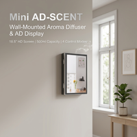 Diffuseur d'arômes commercial mural avec écran LED de 18,5 pouces, machine à parfum publicitaire, Bluetooth, WIFI, télécommande, 500 ml