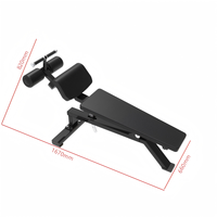 Banc de musculation professionnel robuste et réglable pour abdominaux et sit-ups, machine d'entraînement de base pour la gym