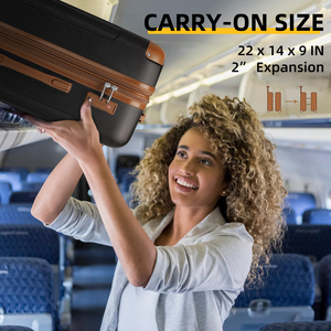 Elegant <strong>Light</strong> <strong>Weight</strong> Hard Side Travel Bags <strong>Luggage</strong> Factory Wholesale Product with Soft Handle Carry On Trolley Bags for Airline - Product Image 4
