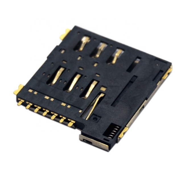 Push Push SMD SMT Type Holder Socket Micro Sim Card Connector
