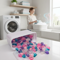 Offre Spéciale : Capsules de lessive jetables 5-en-1 en vrac, 8g, parfum floral, pour le nettoyage des vêtements, lavage à la main et en machine