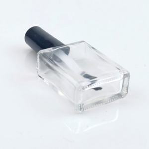 Vente en gros de flacons de vernis à ongles en verre carré mat personnalisés de 10 ml, 12 ml, 15 ml avec pinceau - Product Image 2