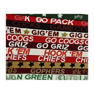 Últimas correas para bolso de mano y bandolera con temática de equipo de fútbol americano, con cuentas de níquel y diseño de guitarra, para el día del partido universitario, con estampado en relieve transparente - Product Image 1