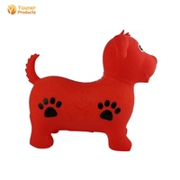 Jouet pour enfants promotionnel, animal gonflable en PVC, chien sauteur, chevaux sauteurs
