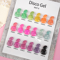 Vernis à ongles en gel UV réfléchissant disco, vente en gros, marque privée, vernis à ongles coloré pour la peinture d'art d'ongles