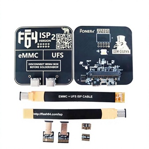 Programmeur F64 Flash64 Box ISP V2, ensemble d'adaptateurs eMMC/UFS pour la réparation de téléphones K265 - Product Image 1