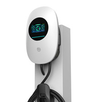 Cargador Inteligente para Vehículos Eléctricos Tipo 2 de 7kW, Wallbox con OCPP para Estación de Carga Doméstica, Certificado CE, Cargador Rápido para Estacionamientos Comerciales