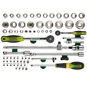 Fasano <b>Socket</b> Wrench Set 21 Piece Metric Chrome Vanadium Steel Automotive Repair Tools - Product Image 2