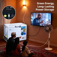 Congélateur Commercial de 200L, Alimenté par Énergie Solaire 12V DC, Réfrigérateur Commercial Solaire avec Condenseur
