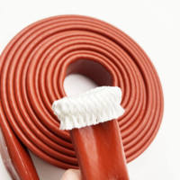 Manchon isolant en fibre de verre résistant à la chaleur -65°C à 300°C (1650°C) ROHS CE pour la protection haute température des conduites de carburant des moteurs aérospatiaux