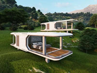 Nouvelle Conception 2026 : Villa Modulaire Préfabriquée Futuriste en Forme de Capsule Spatiale pour Hôtels de Vacances et Parcs de Camping